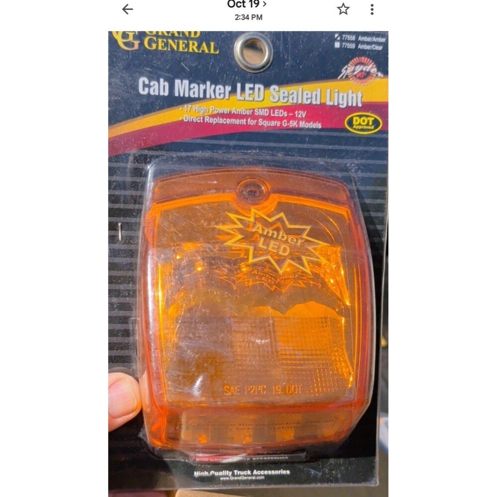 Grand General Cab Marker LED Sealed Light